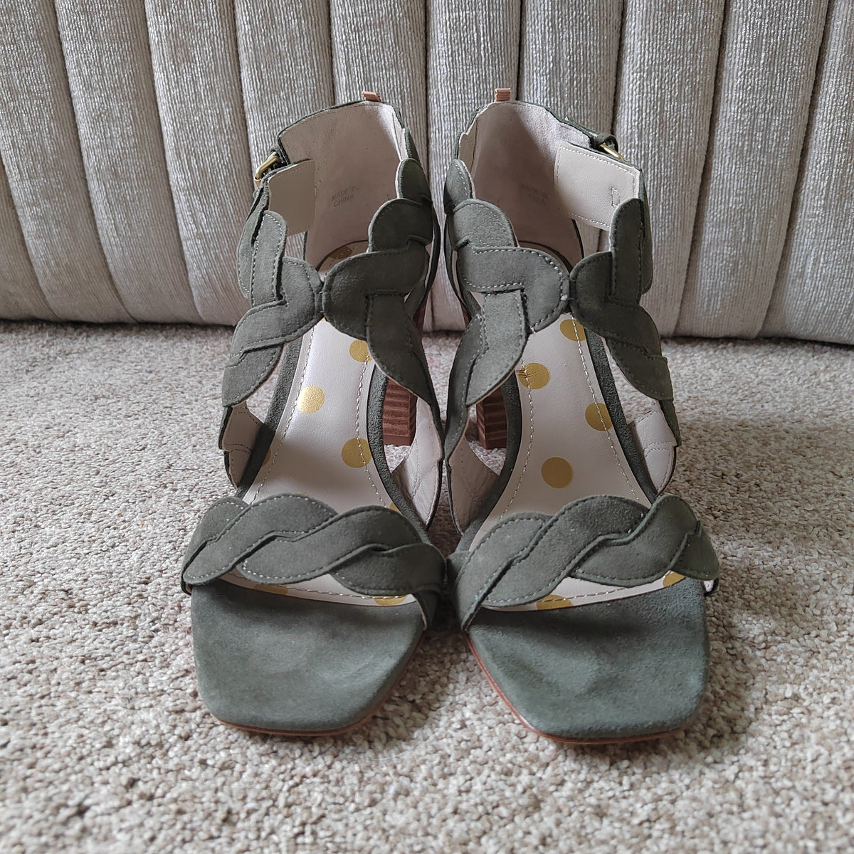 Stunning Boden Rosalie Leather Suede Heeled Sandals (With Box) - Size 5