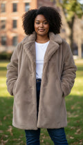 Rino & Pelle ‘Nonna’ Oversized Plush Faux Fur Jacket - Size 18