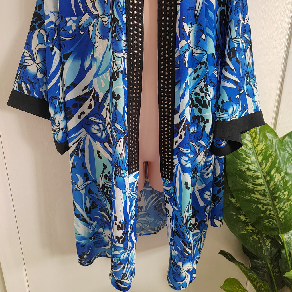 Julien Macdonald Floral Embellished Kimono - Size Large RRP £40