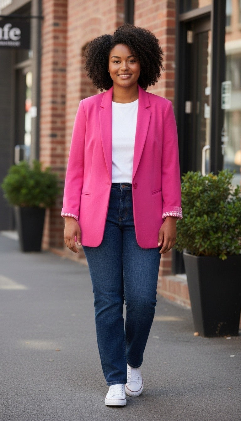 Dannii Minogue Petites Hot Pink Tailored Blazer - Size 20