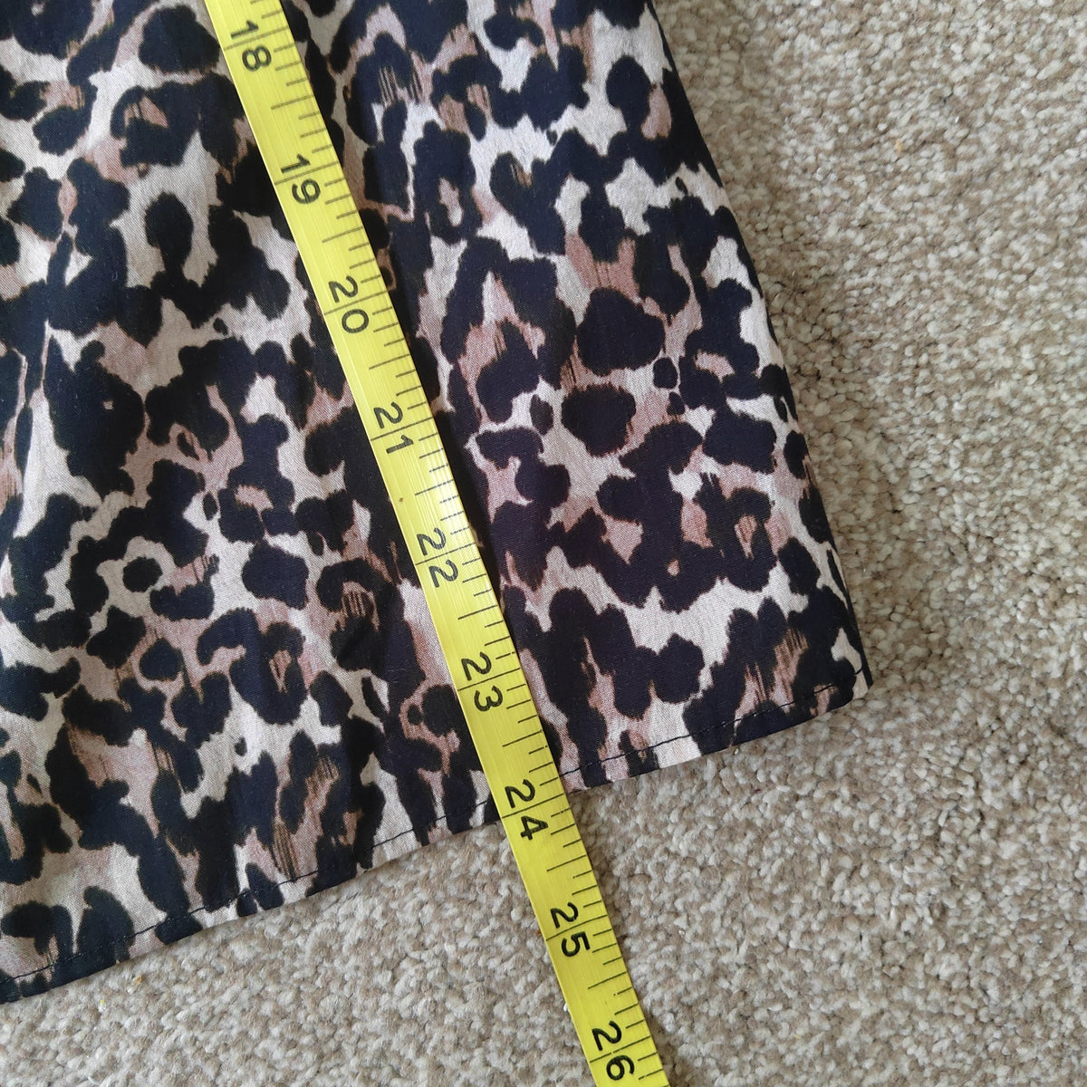Nobody's Child Emmie Leopard Print Organic Cotton Blouse - Size 12