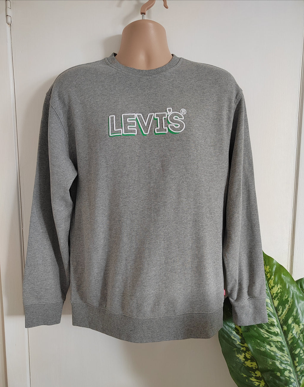 Levi's Men's Relaxed Fit Graphic Outline Logo Crewneck Sweatshirt - Size XS