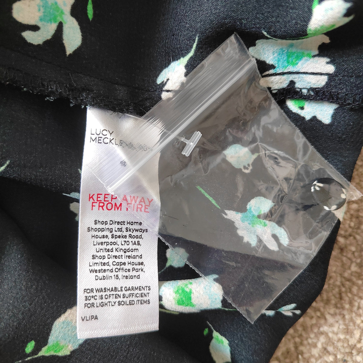 Lucy Mecklenburgh x V by Very Mixed Floral Print Midi Tea Dress – Size 12