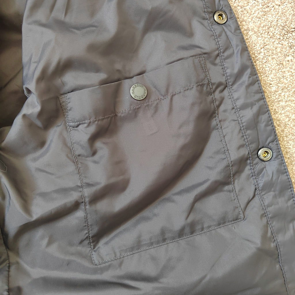 Barbour Men's Shoveler Quilted Shirt Jacket – Charcoal Black - Size Small NWOT