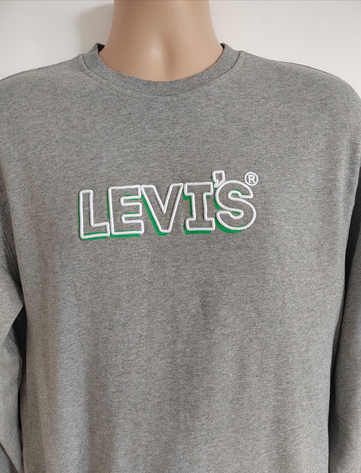 Levi's Men's Relaxed Fit Graphic Outline Logo Crewneck Sweatshirt - Size XS