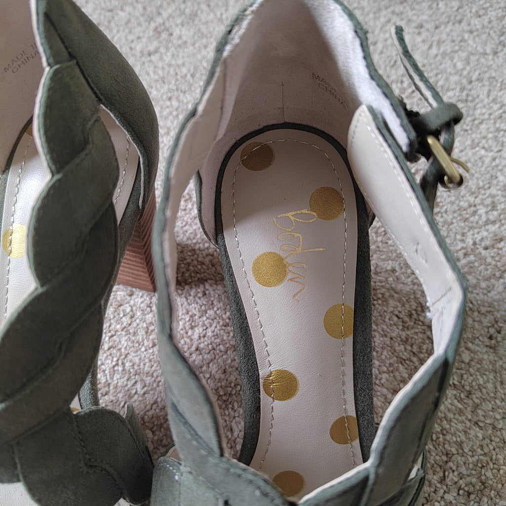 Stunning Boden Rosalie Leather Suede Heeled Sandals (With Box) - Size 5