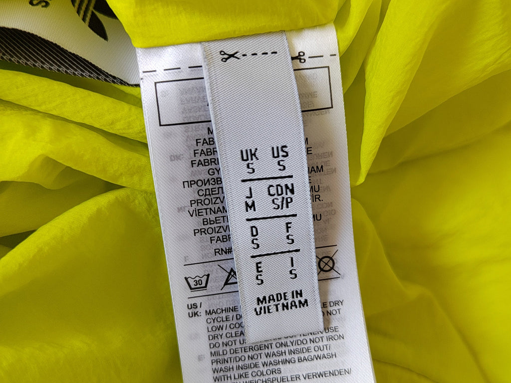 Adidas Originals "Reverse Track" Mesh Windbreaker Jacket - Size Small NWOT