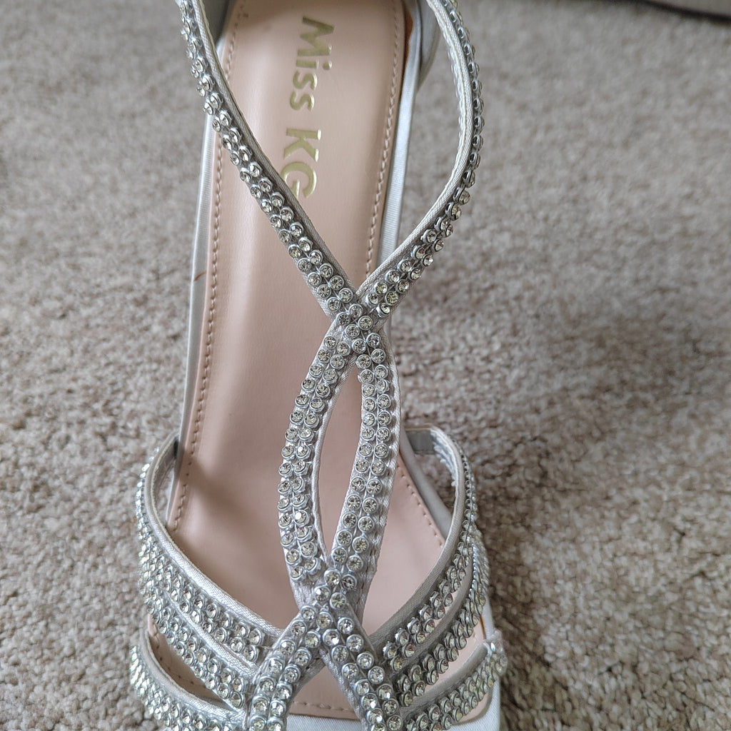 Brand New Miss KG "Pepper" Embellished Heels (With Box) - Size 7