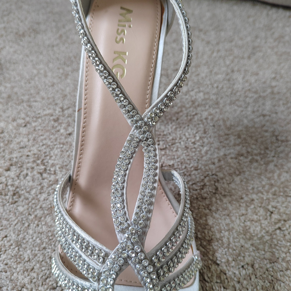 Brand New Miss KG "Pepper" Embellished Heels (With Box) - Size 7