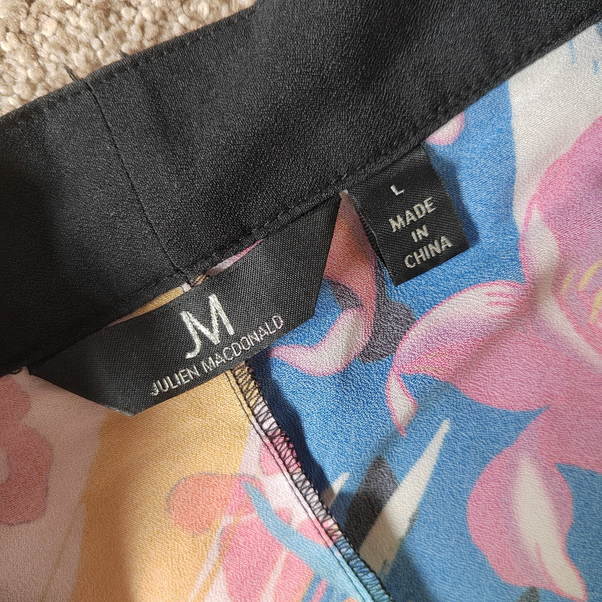 Julien Macdonald Tropical Floral Studded Kimono Cardigan - Size Large RRP £40