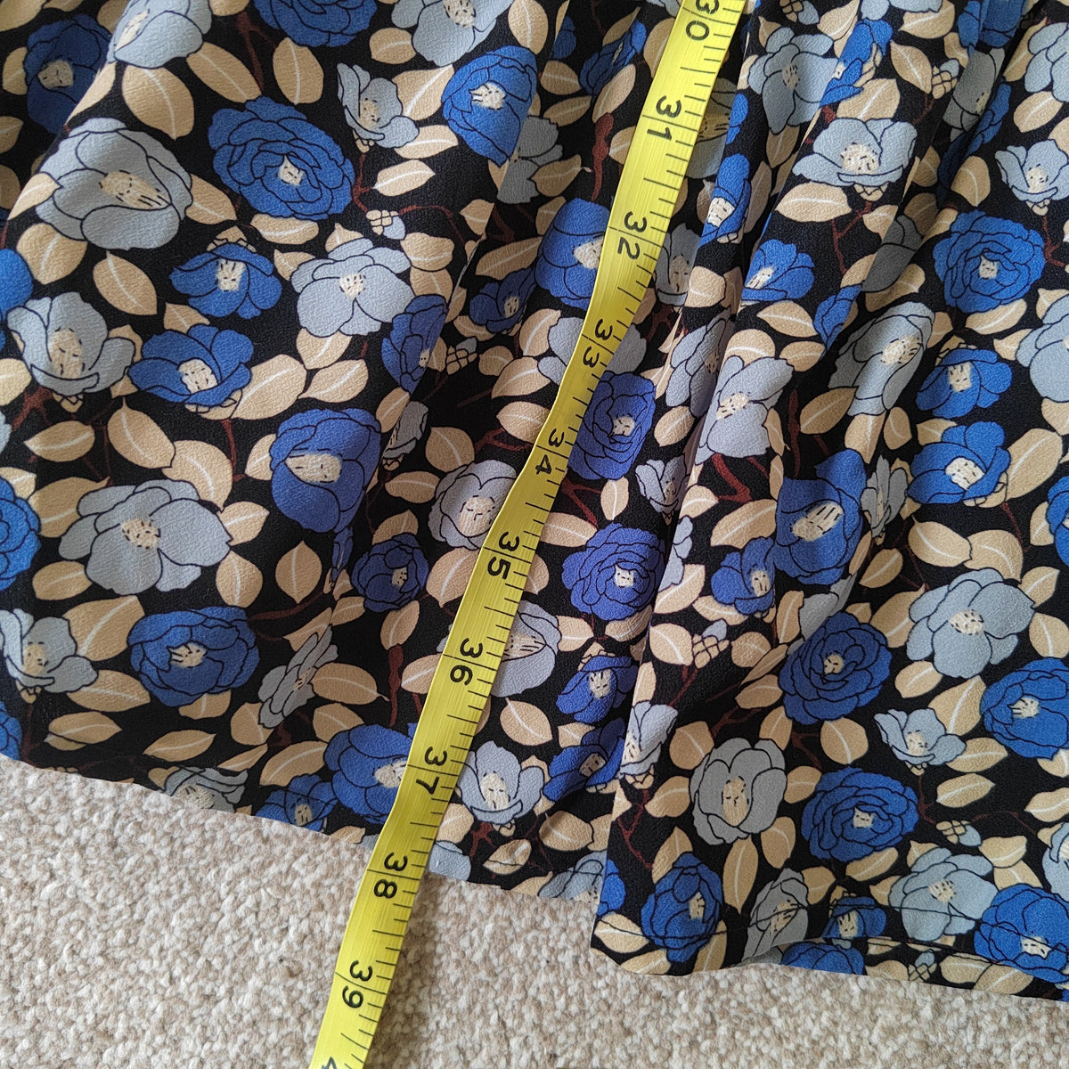 Joe Browns Blue Floral Mini Skater Dress – Size 12