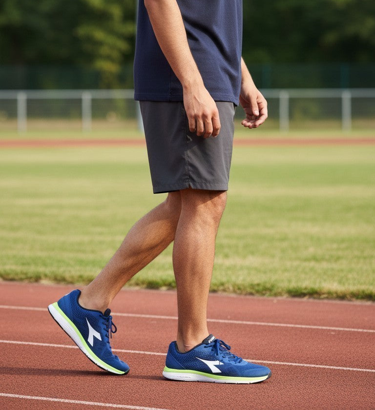 Diadora Swan Men's Running Shoes – Blue/Lime/White - Size 10