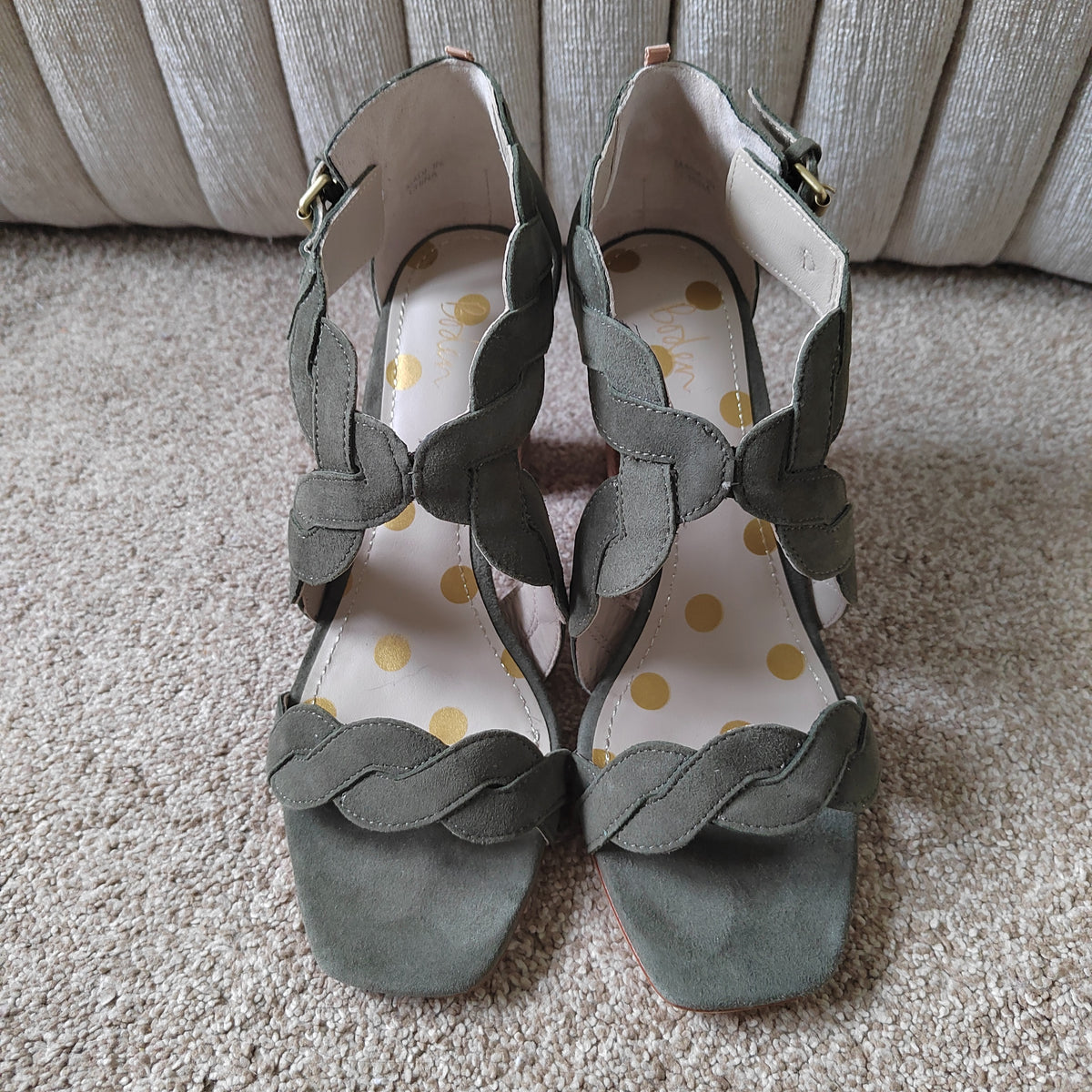 Stunning Boden Rosalie Leather Suede Heeled Sandals (With Box) - Size 5