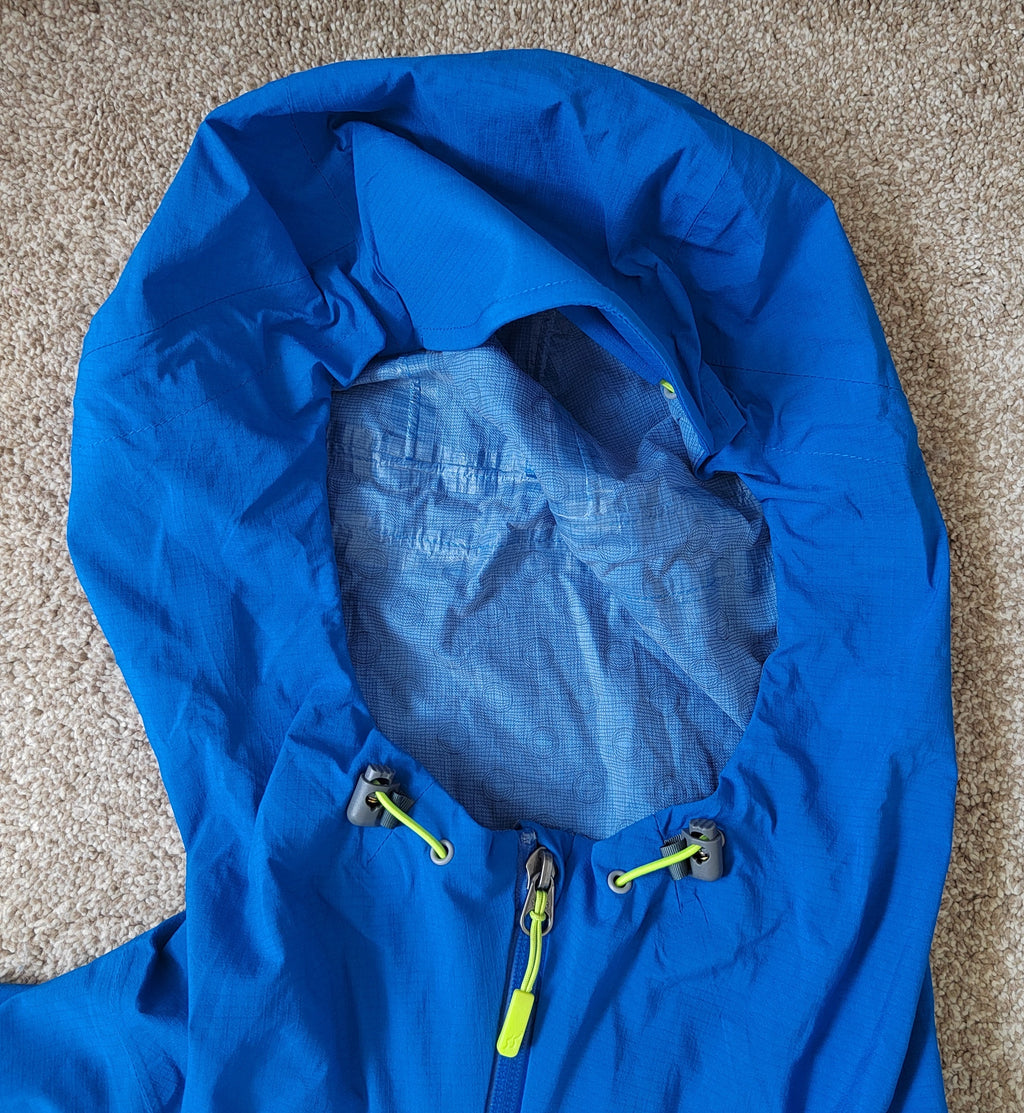 Rab Spark Jacket Mens Lightweight Waterproof Hardshell - Blue - Size Small NWOT