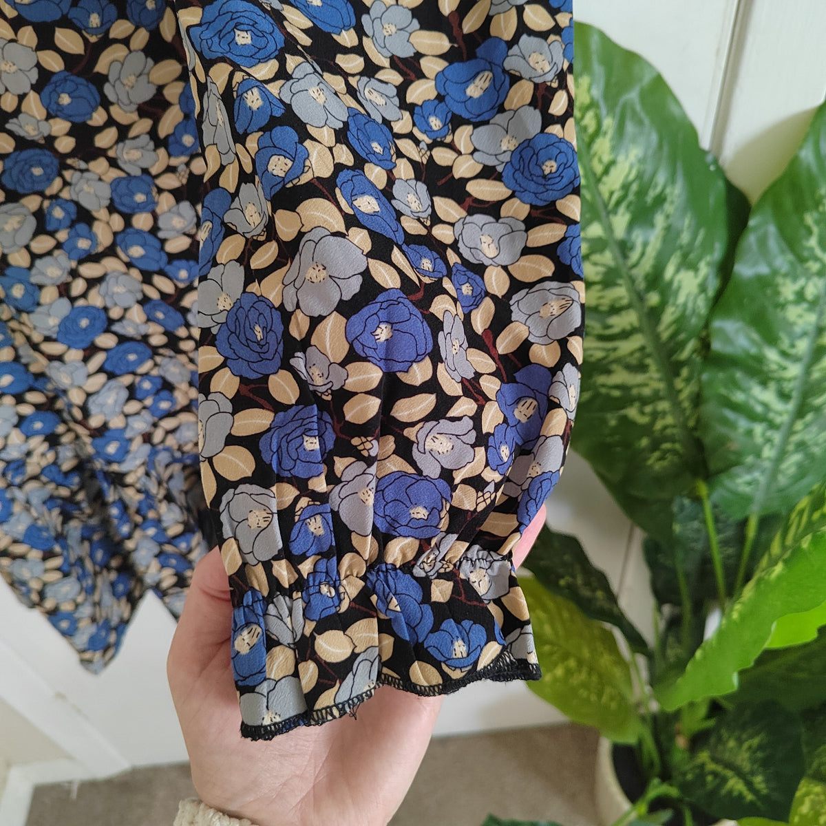Joe Browns Blue Floral Mini Skater Dress – Size 12