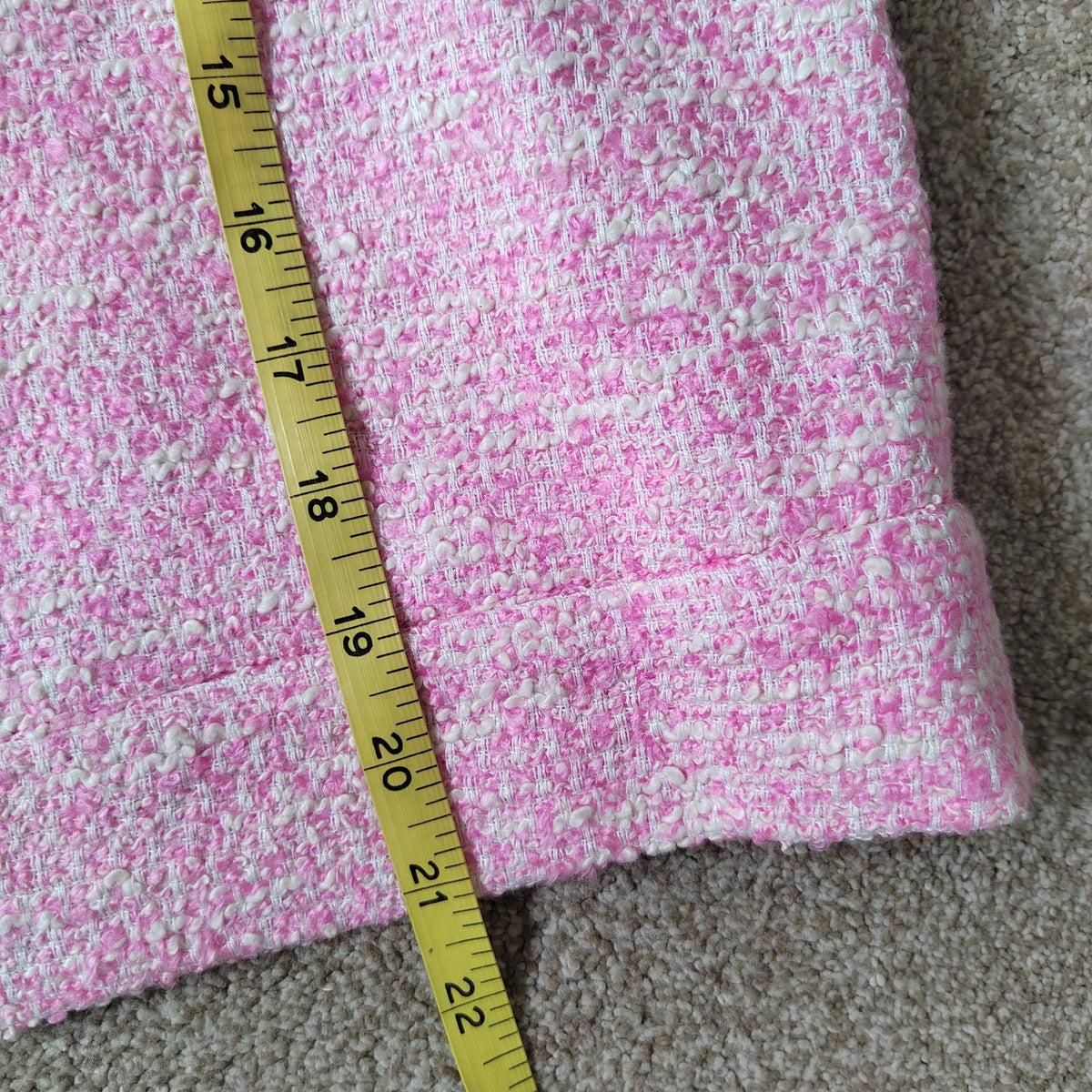 M&S Pink Textured Cropped Shacket Cotton Blend Size 10 NWT RRP £65