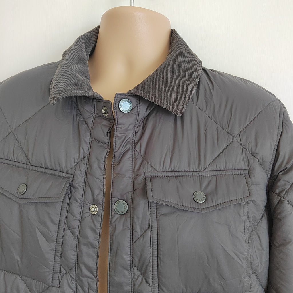 Barbour Men's Shoveler Quilted Shirt Jacket – Charcoal Black - Size Small NWOT