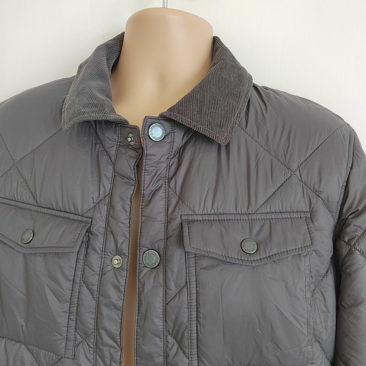 Barbour Men's Shoveler Quilted Shirt Jacket – Charcoal Black - Size Small NWOT