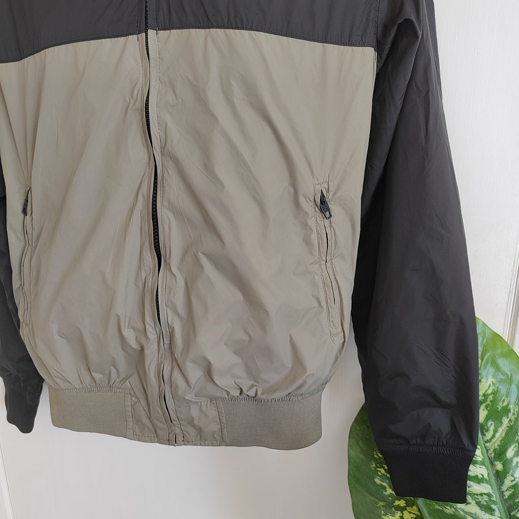 French Connection Men’s Hooded Windbreaker Jacket – Size Small