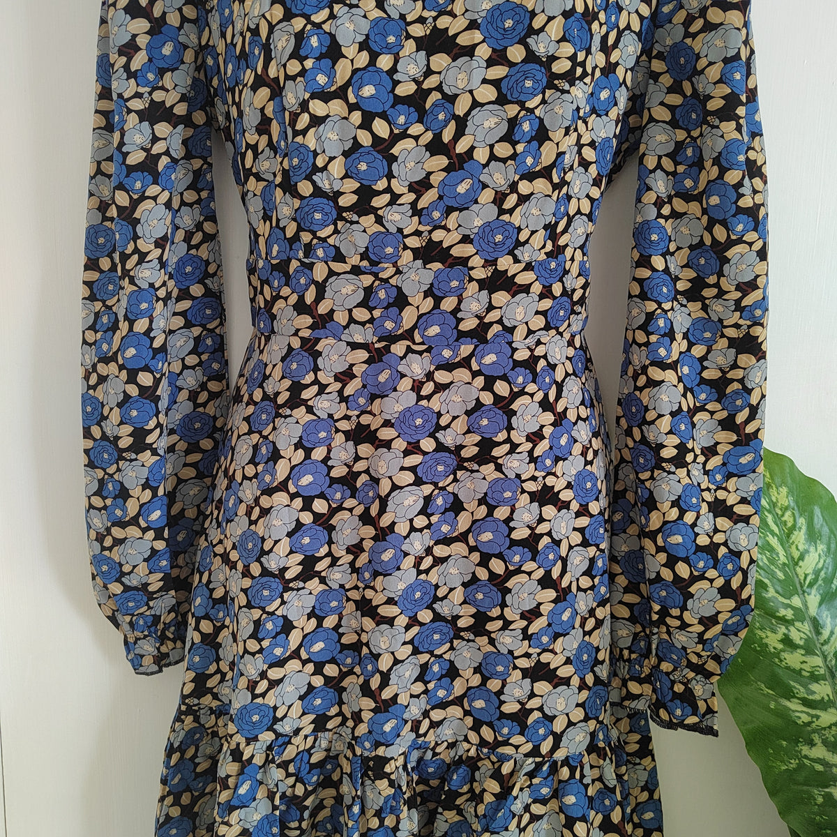 Joe Browns Blue Floral Mini Skater Dress – Size 12