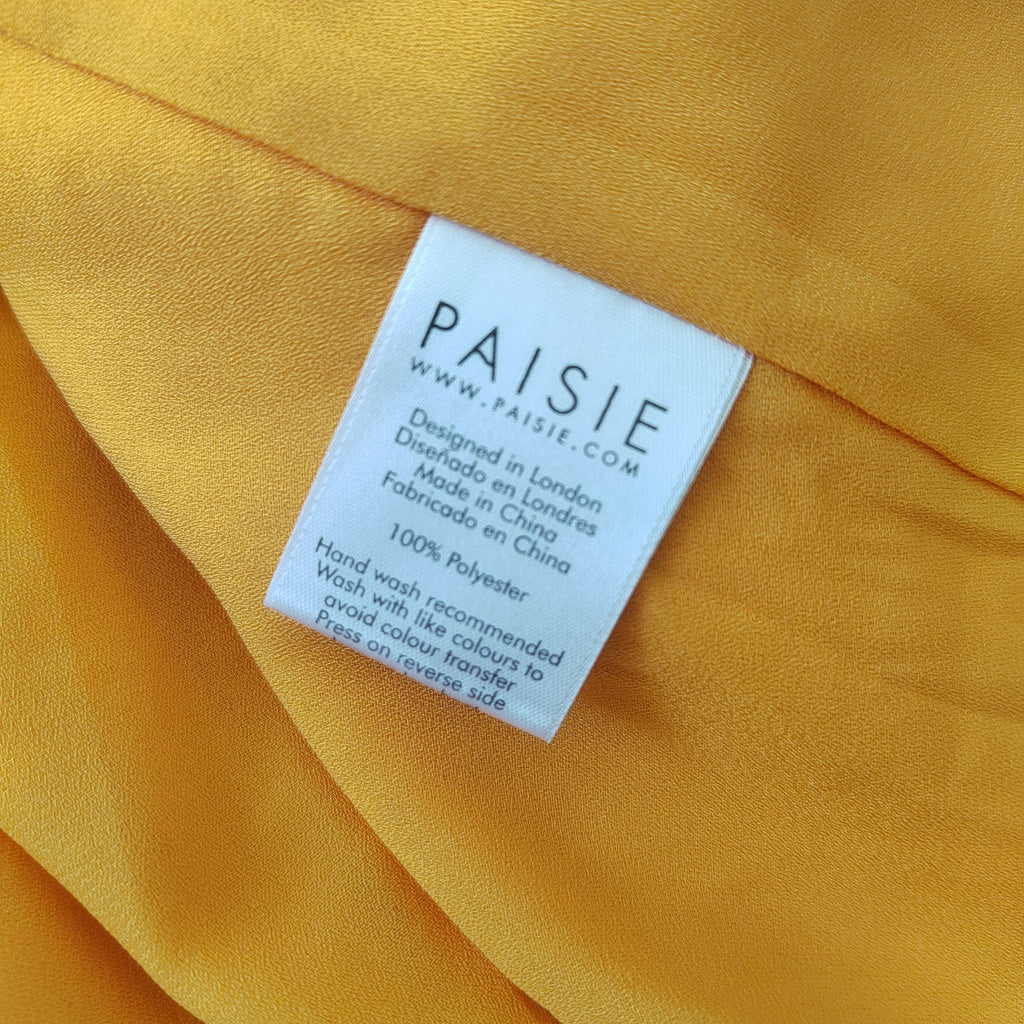 Paisie Flare Sleeve Maxi Wrap Dress in Vibrant Orange – Size 12