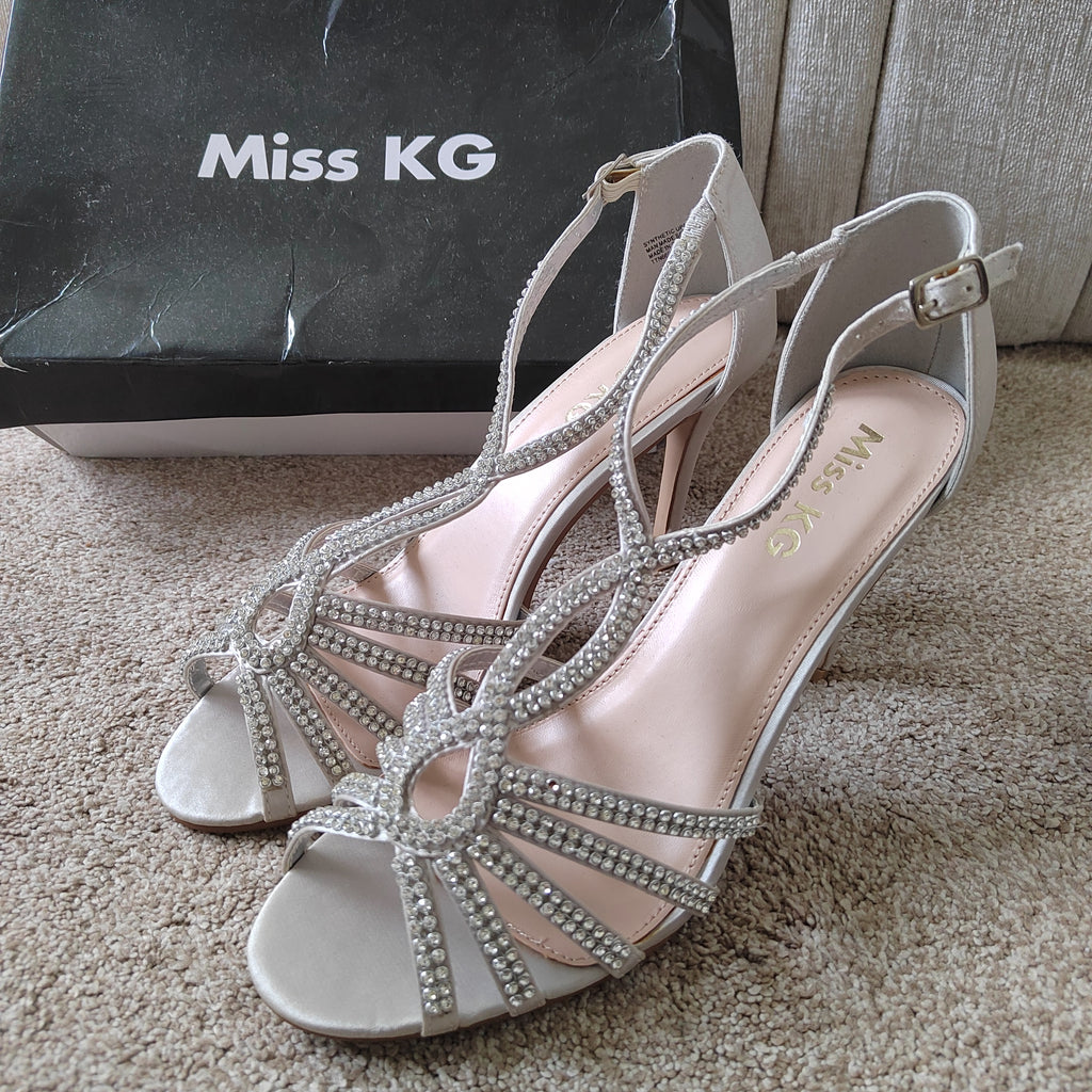 Brand New Miss KG "Pepper" Embellished Heels (With Box) - Size 7
