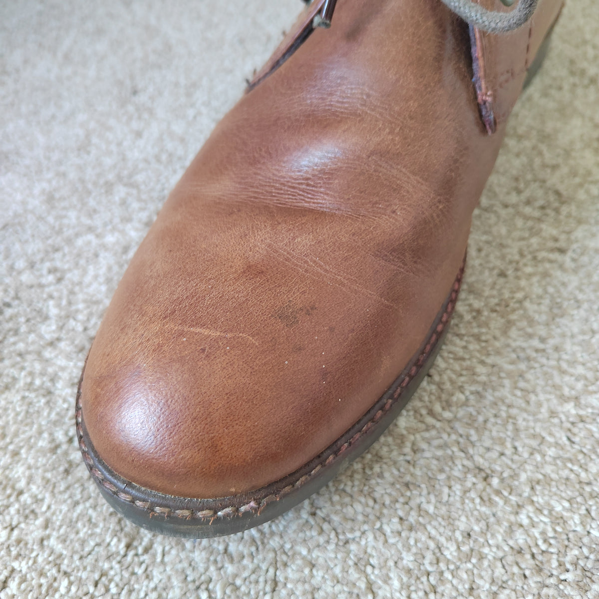 ACW85 Men's Leather Chukka Boots – Tan Brown - Size 10