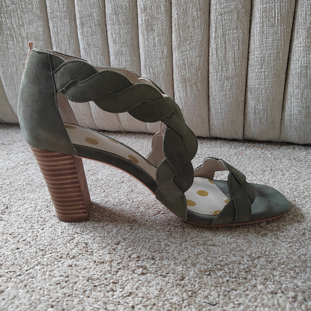 Stunning Boden Rosalie Leather Suede Heeled Sandals (With Box) - Size 5