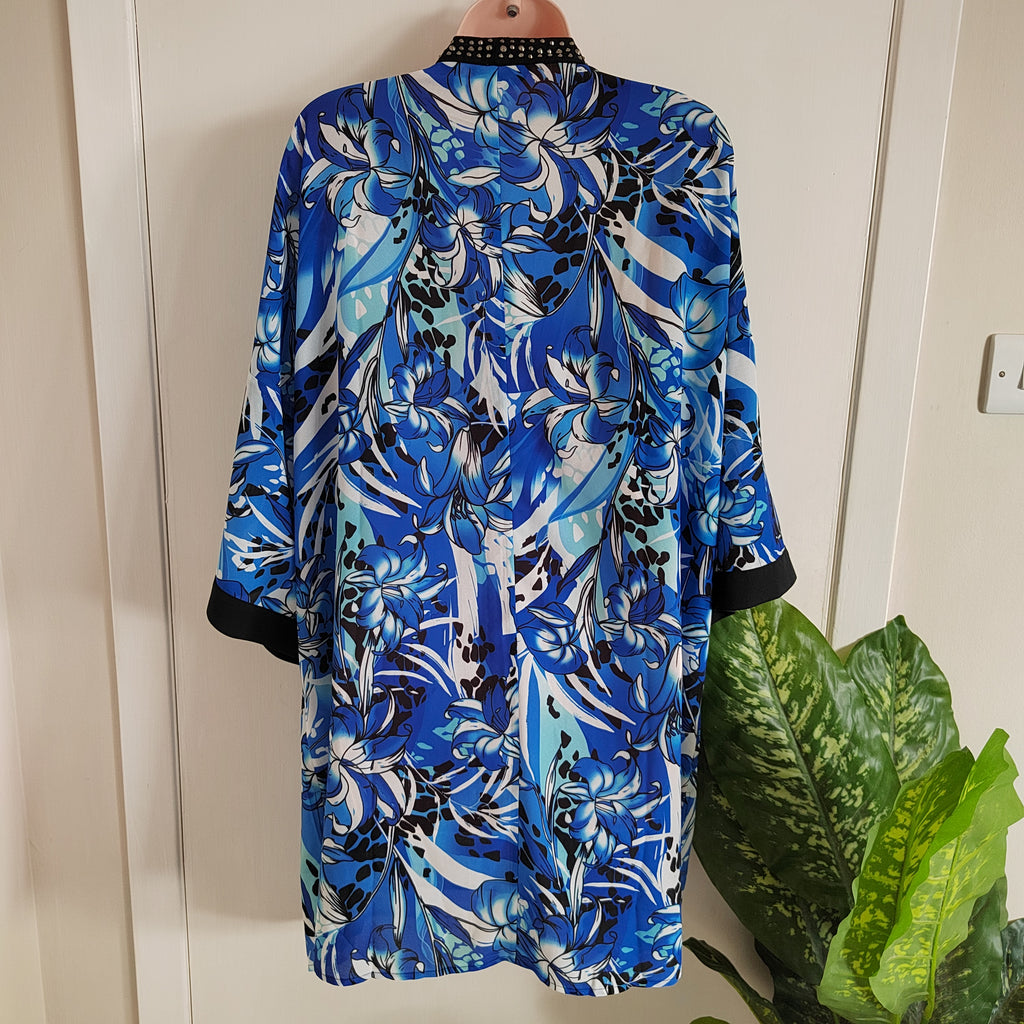 Julien Macdonald Floral Embellished Kimono - Size Large RRP £40