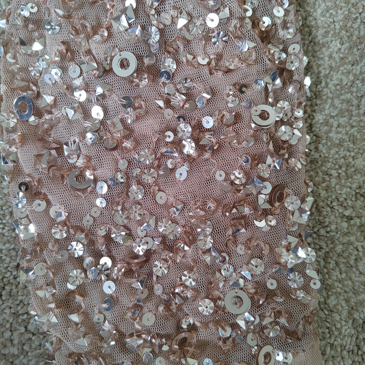 Maya Deluxe Sequin & Tulle Tiered Midi Dress – Size 22