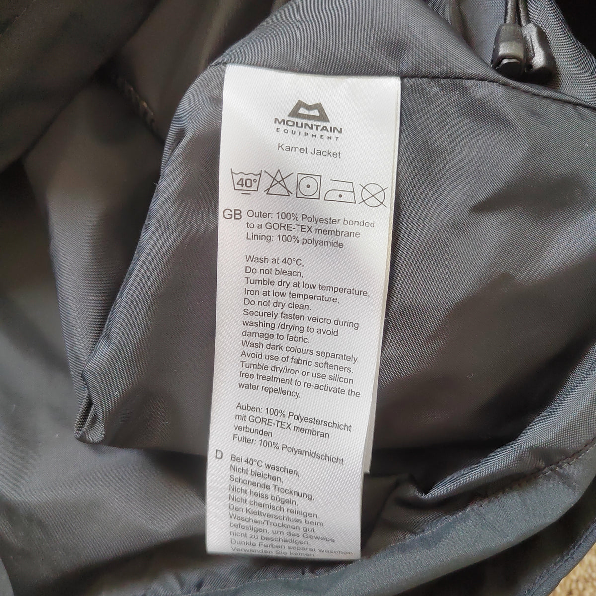 Mountain Equipment Kamet GORE-TEX Jacket - Size Small NWOT
