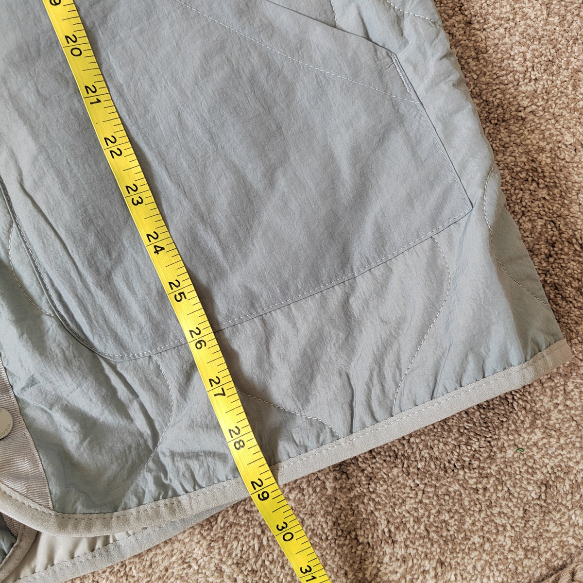 Columbia Doverwood Crinkle Fabric Quilted Liner Jacket - Grey - Size Medium NWOT
