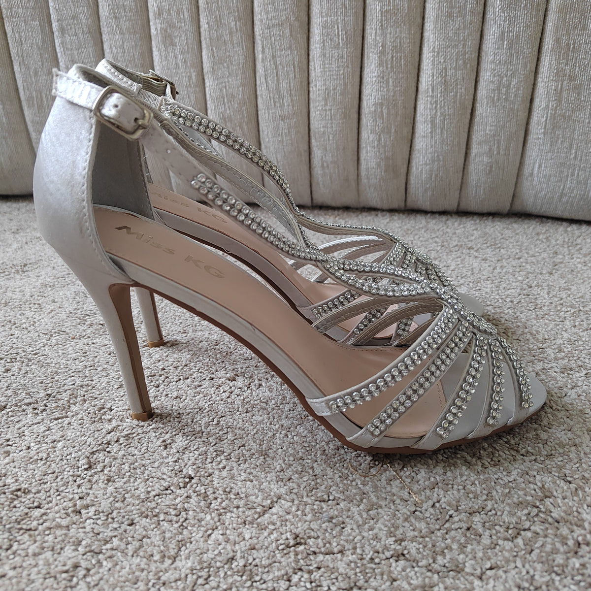 Brand New Miss KG "Pepper" Embellished Heels (With Box) - Size 7