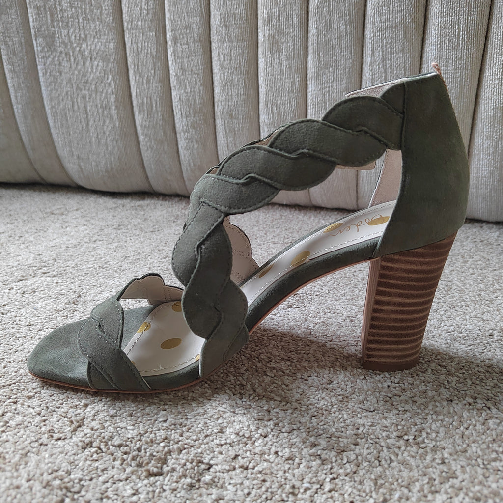 Stunning Boden Rosalie Leather Suede Heeled Sandals (With Box) - Size 5