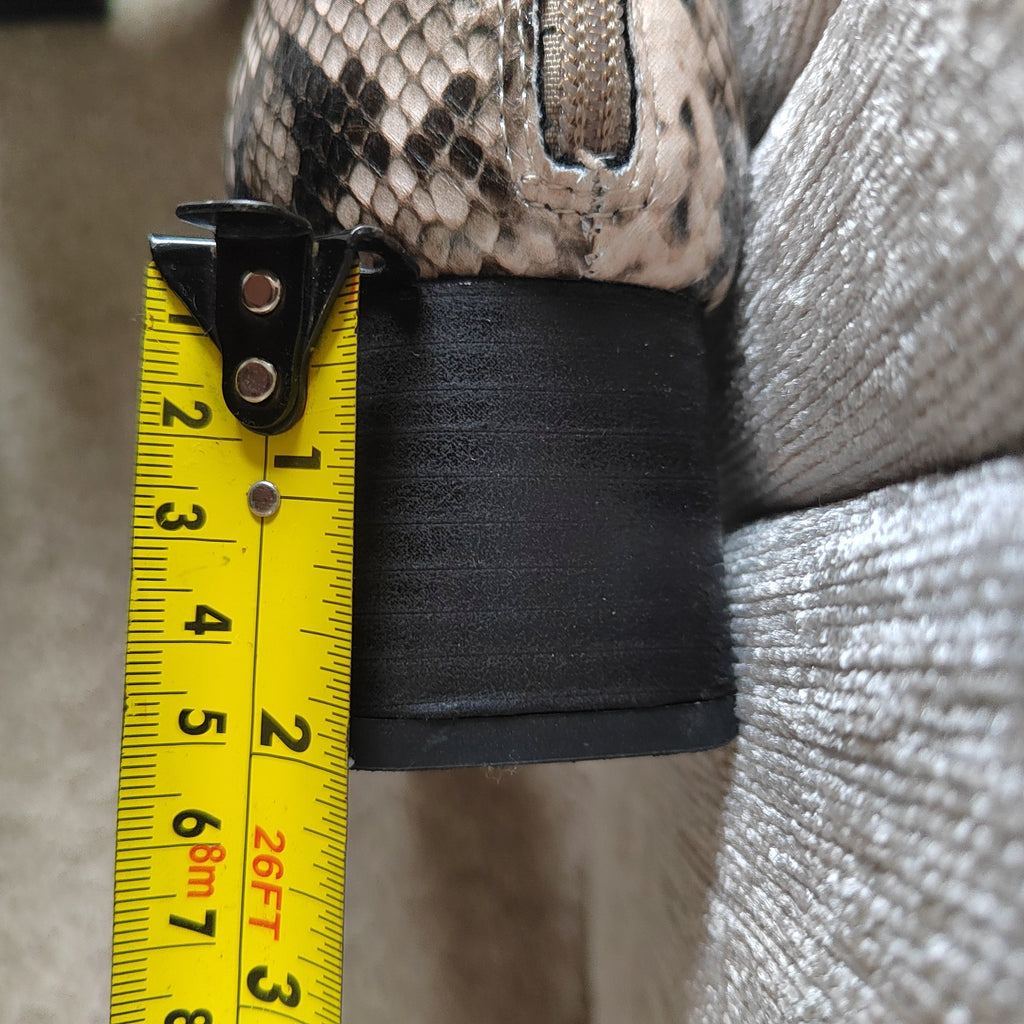 Next 'Forever Comfort' Snake Print Cut-Out Ankle Boots - Size 5