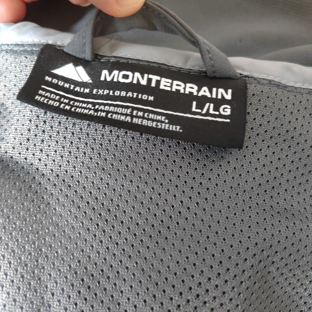 Monterrain Men’s Two-Tone Technical Running Vest / Gilet – Grey - Size Large