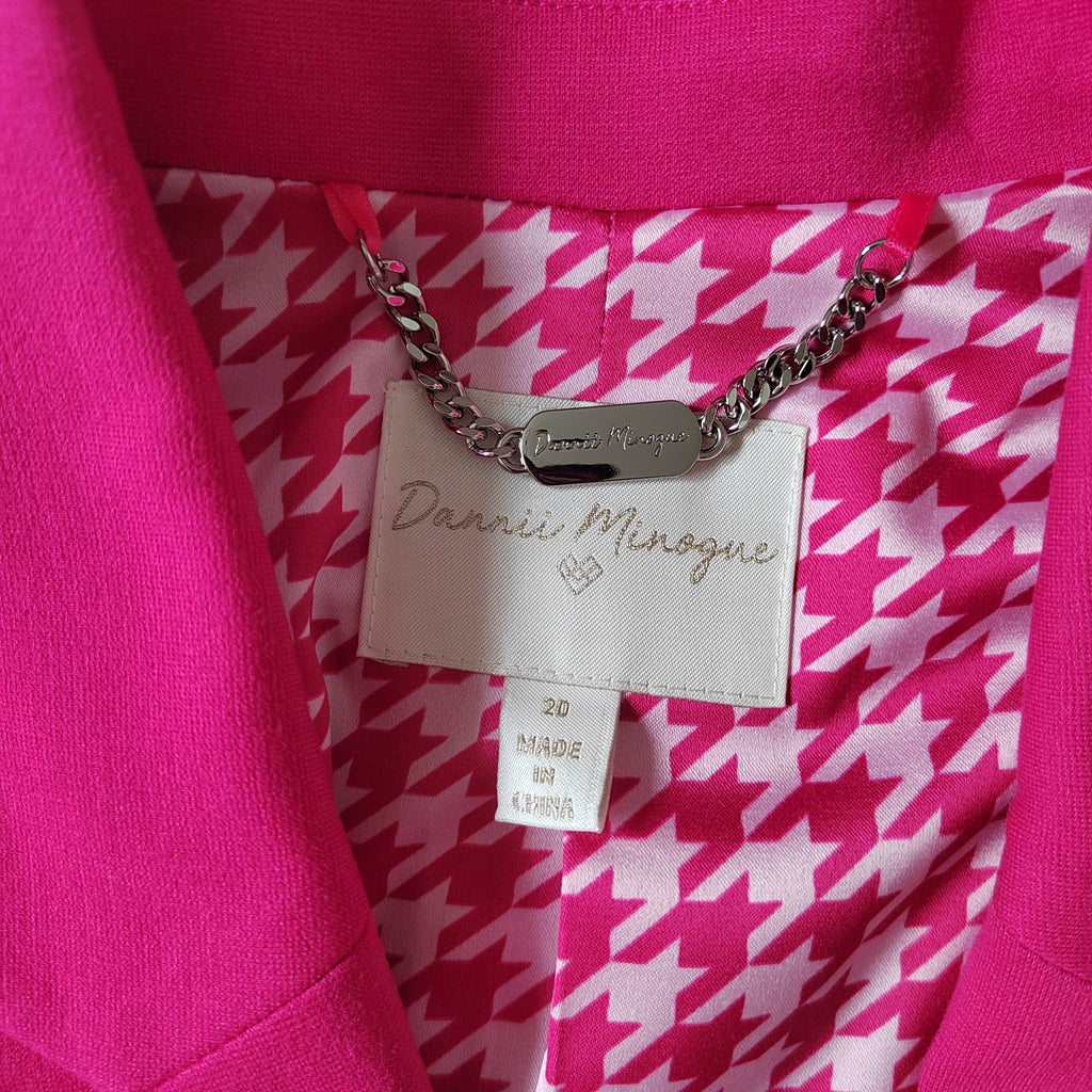 Dannii Minogue Petites Hot Pink Tailored Blazer - Size 20