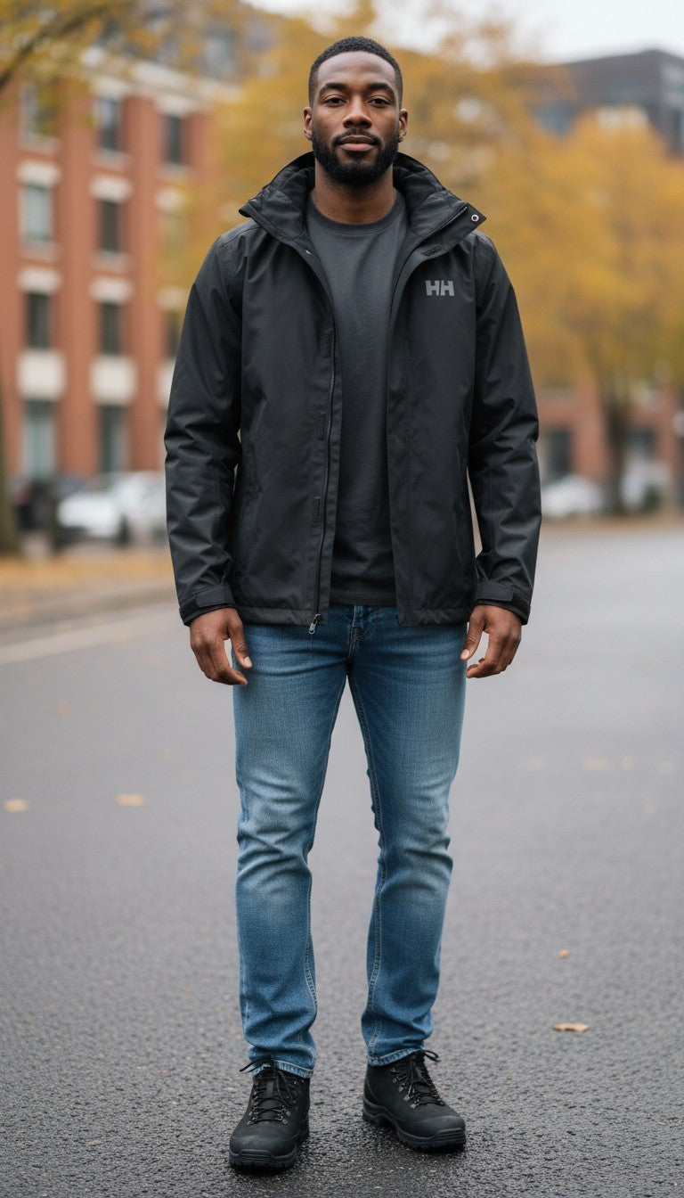 Helly Hansen Men's Dubliner Waterproof Jacket – Black – Size Small NWOT RRP £130