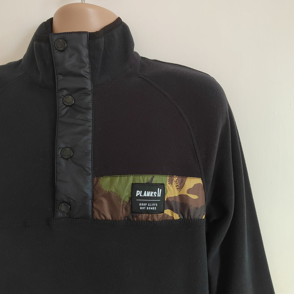 Planks Clothing Peace Fleece Unisex Pullover - Size Small