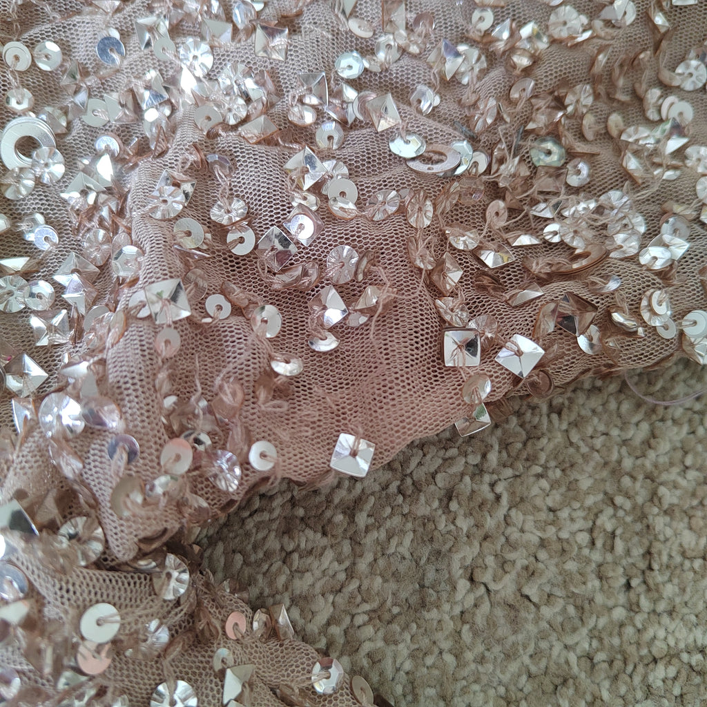 Maya Deluxe Sequin & Tulle Tiered Midi Dress – Size 22