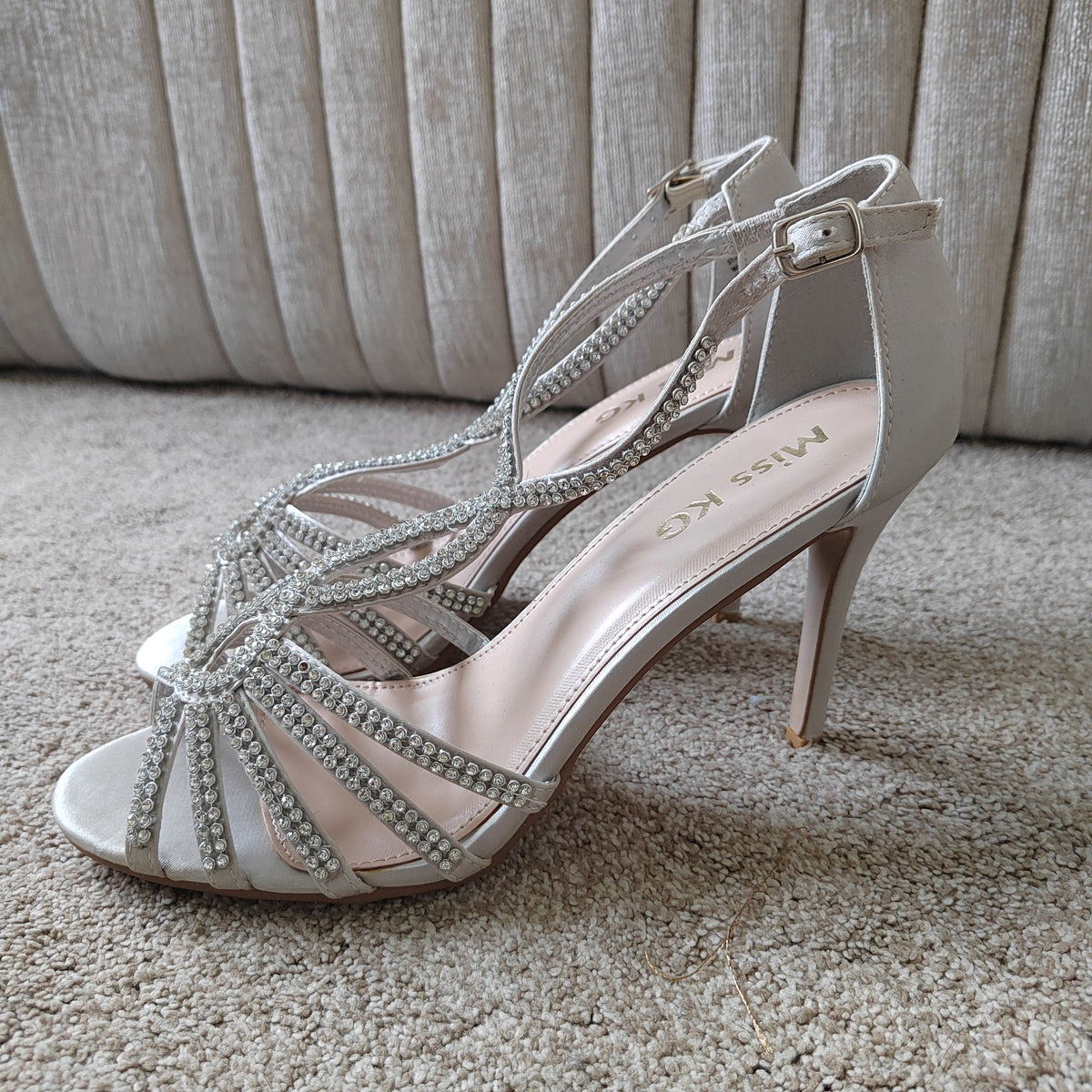Brand New Miss KG "Pepper" Embellished Heels (With Box) - Size 7