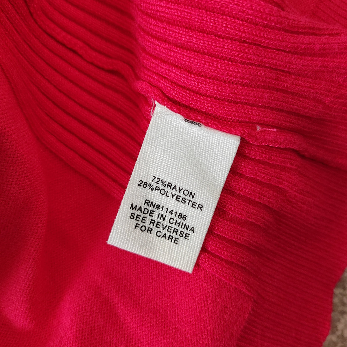 89th & Madison Fuchsia Pink Open Front 3/4 Sleeve Cardigan - Size Medium rrp £42